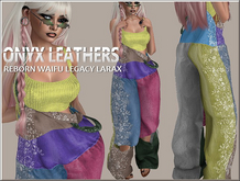 Boheme Overalls with Ribbed Top - Cotton Candy