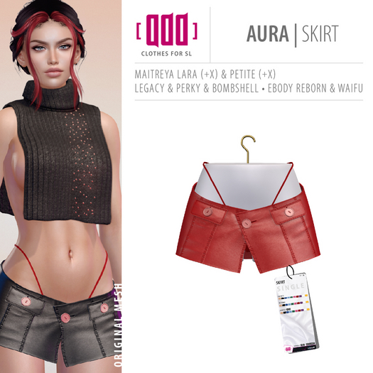 [ADD] Aura Skirt - Red