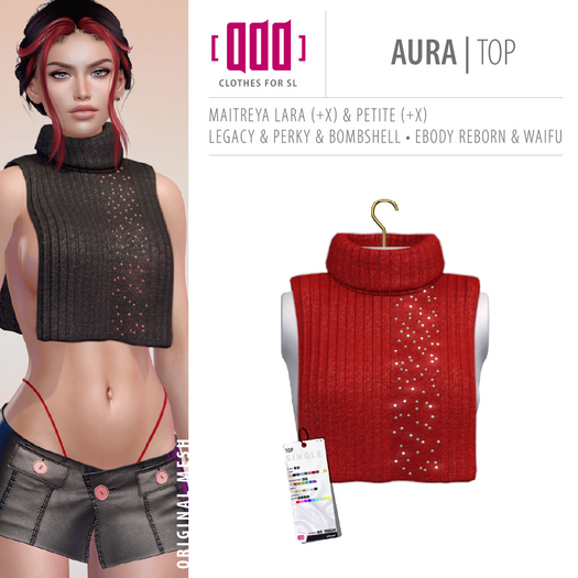 [ADD] Aura Top - Red
