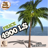 TropiLife Palm Tree – Full Perm 3-Prim Island Decor