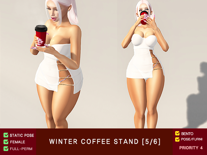[F-Pose] Winter Coffee Stand 5+6