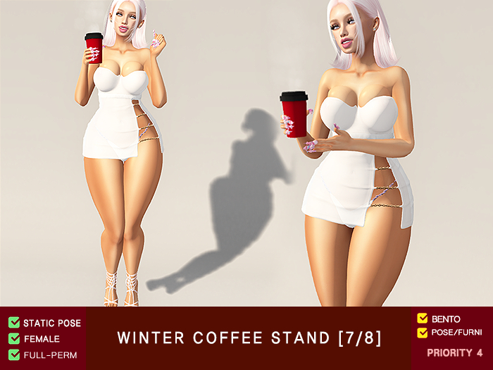 [F-Pose] Winter Coffee Stand 7+8