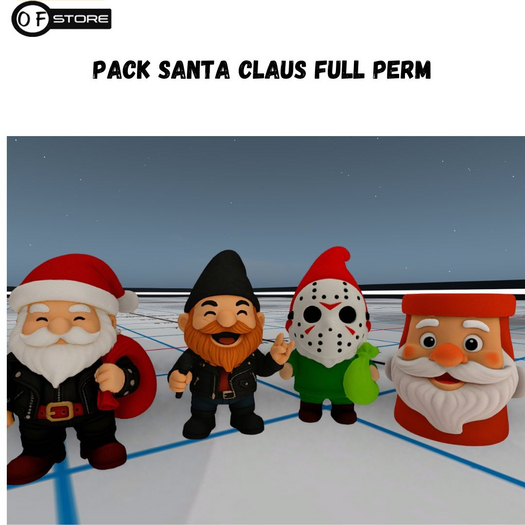 !OF! Pack Santa claus decor full perm