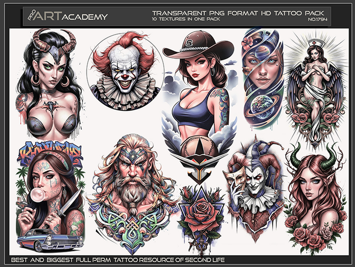@PAA - Tattoo Texture Pack 1794