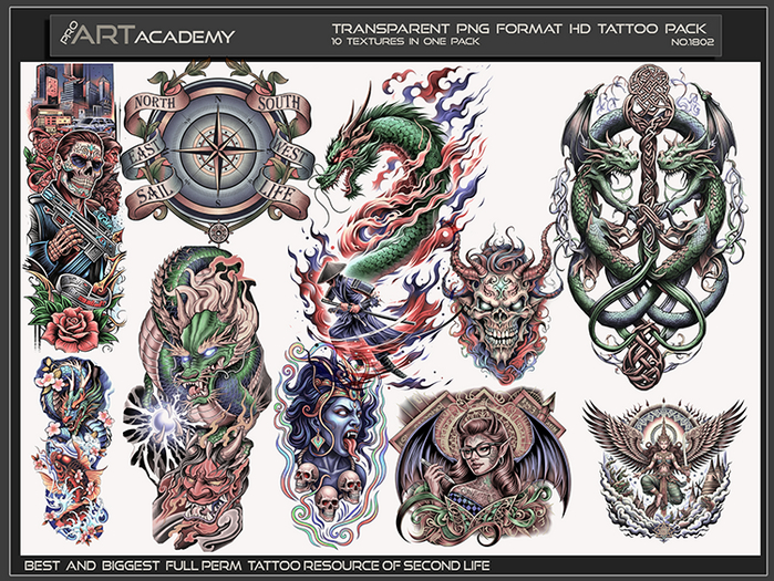 @PAA - Tattoo Texture Pack 1802
