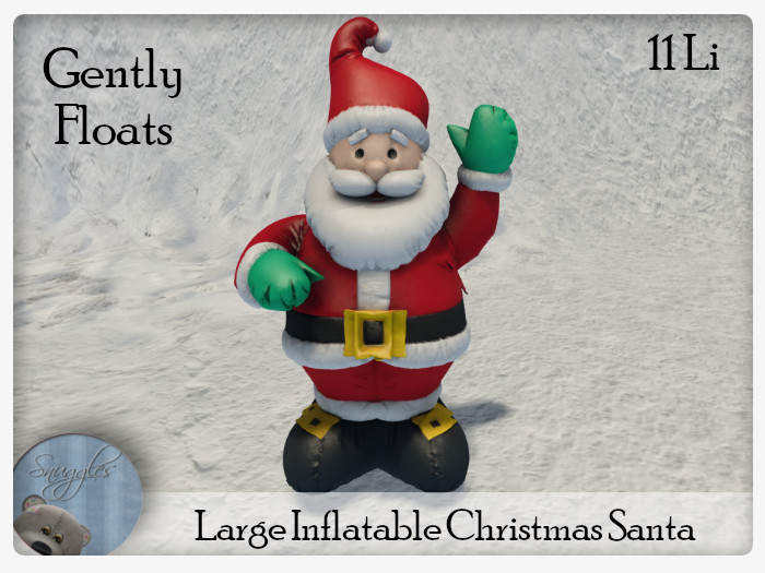 Inflatable Christmas Santa By Snuggles 