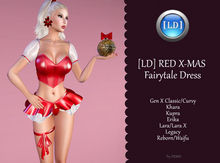 [LD] RED X-MAS Fairytale Dress