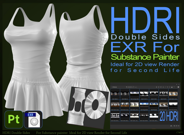 *!* HDRI Double sides -Substance Painter