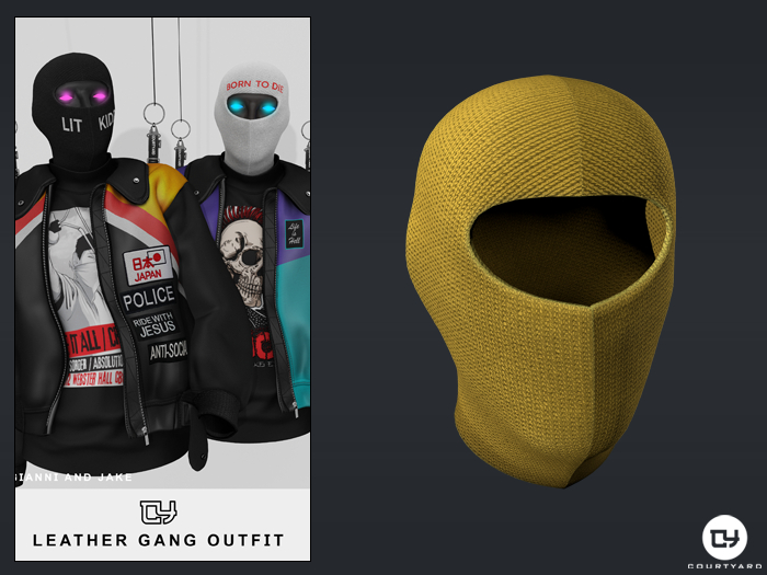 '' COURTYARD '' GANG MASK - YELLOW