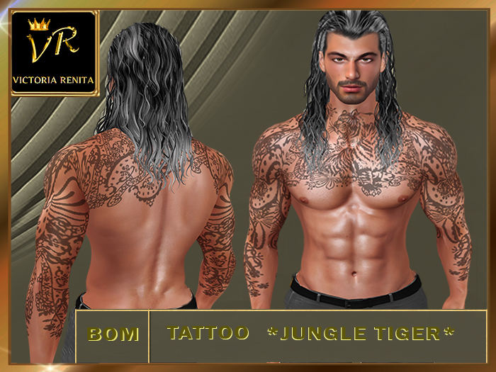 VR* TATTOO*JUNGLE TIGER*