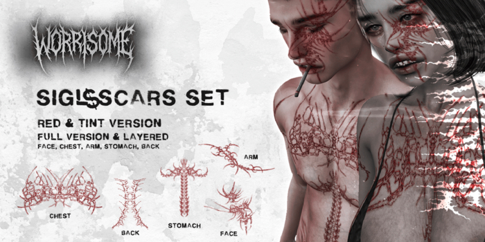 ⁘ SIGL$SCARS Set (2K Tattoo)