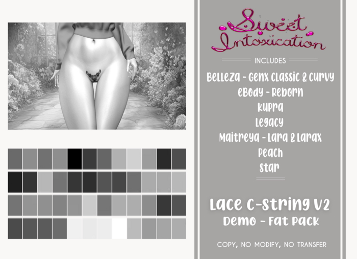::Sweet Intoxication:: Lace C-String V2 - FP Demo