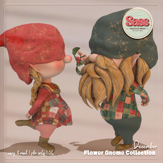 Sass (Flower Gnome Collection ) December