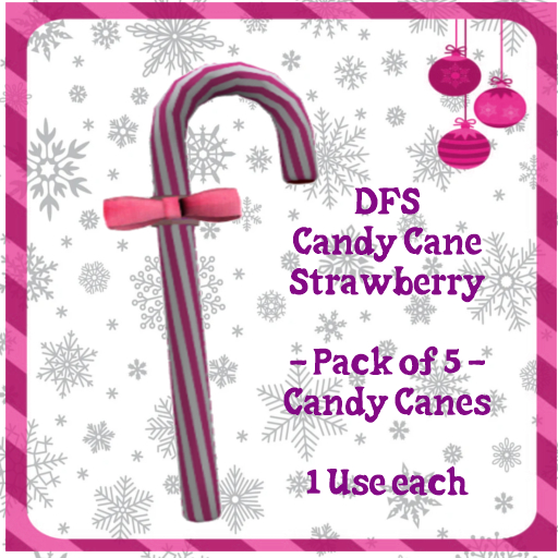 DFS Candy Cane Strawberry [5Pack]- ACTUAL ITEM