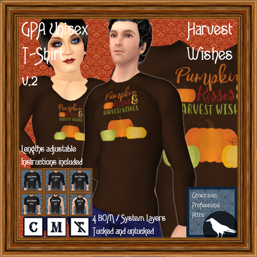 GPA Unisex T-Shirt BOM - Harvest Wishes Print v.2