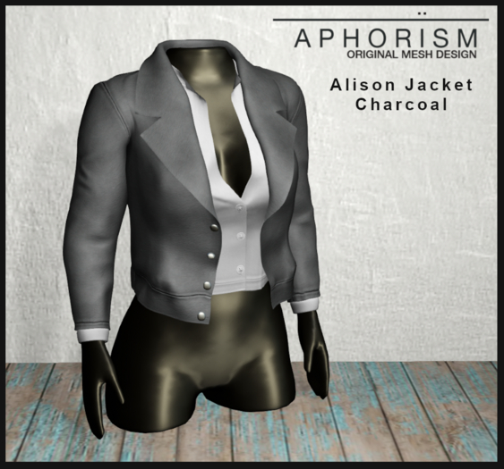 !APHORISM! - Alison Jacket Charcoal