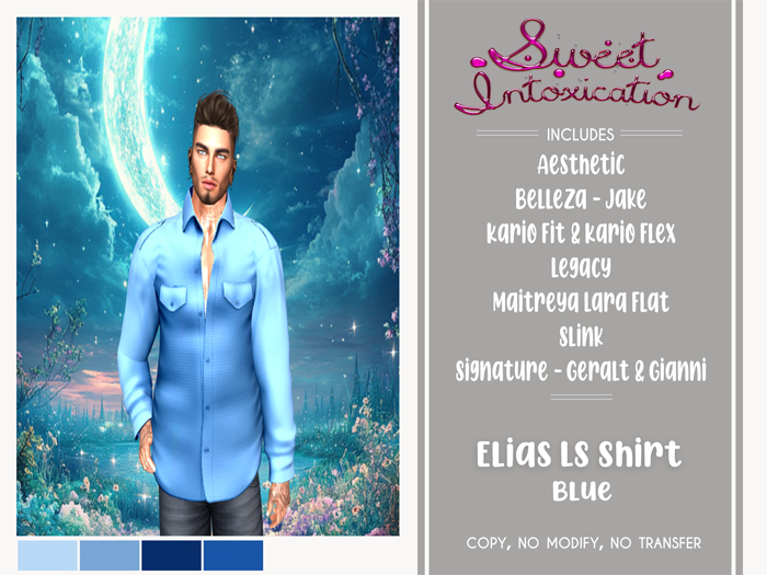 ::Sweet Intoxication:: Elias LS Shirt - Blue