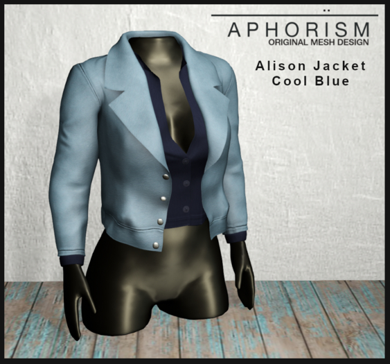 !APHORISM! - Alison Jacket Cool Blue