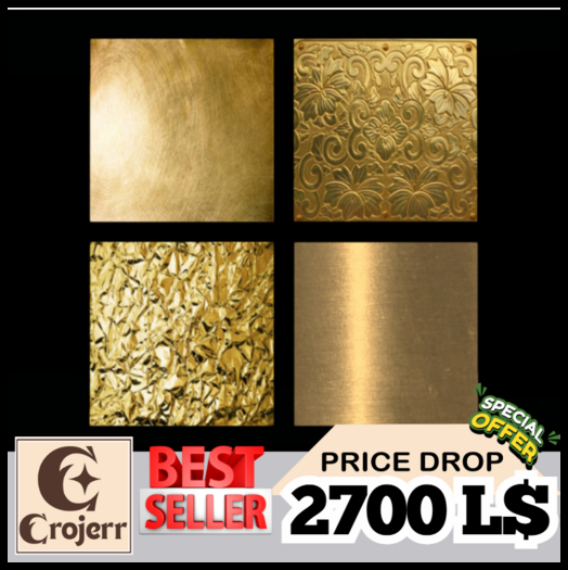 6KW Gold Texture Pack – Full Perm Material Collection