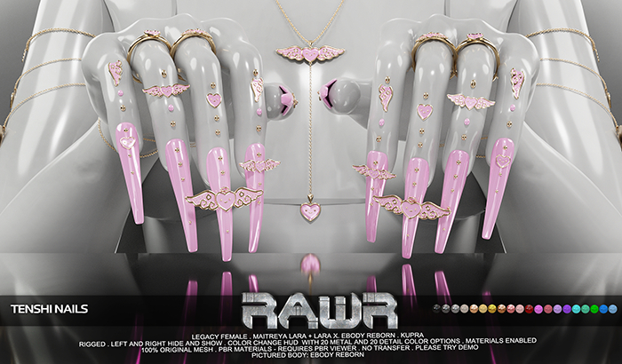 RAWR! Tenshi Nails (add me)