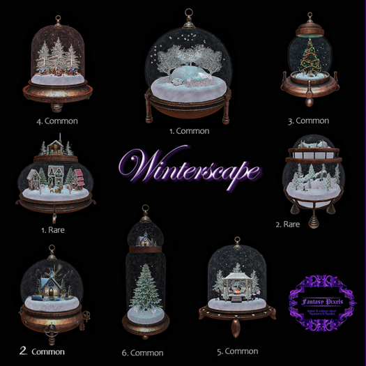 4 Fantasy Pixels WinterScapes