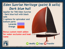 Eden Sunrise Heritage Applier - Blue