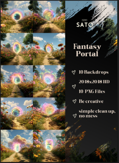 SATO - Fantasy Portal backdrops (UNPACK)
