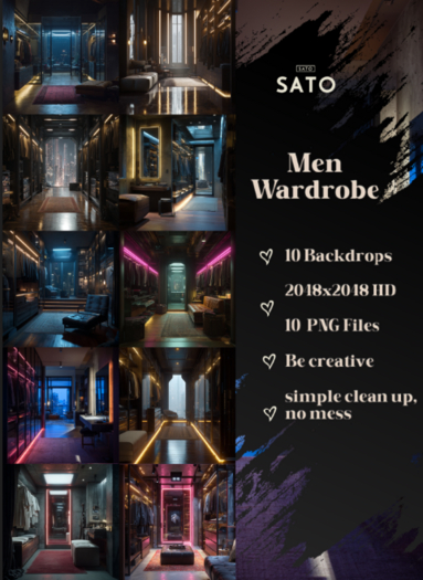 SATO - Men Wardrobe backdrops (UNPACK)