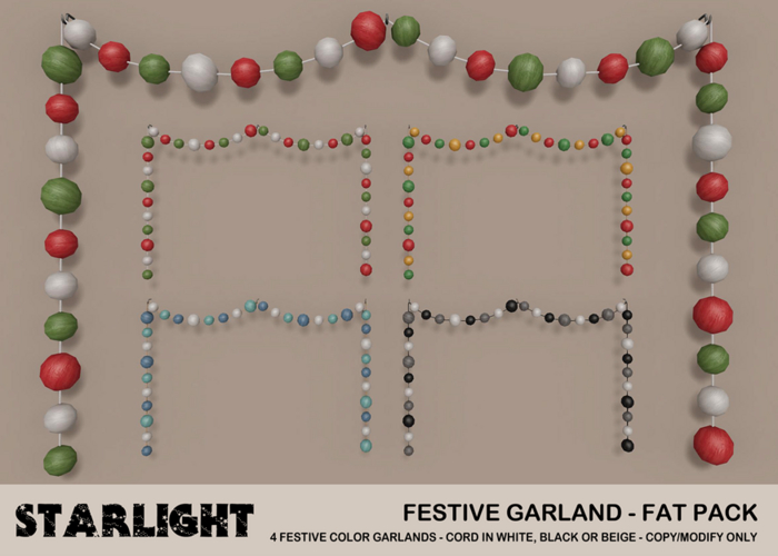 :: SA ::  Festive - Garland - Fat Pack
