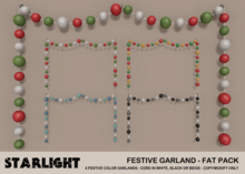 :: SA ::  Festive - Garland - Fat Pack