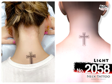(Neck Tattoo) No.2058 Light