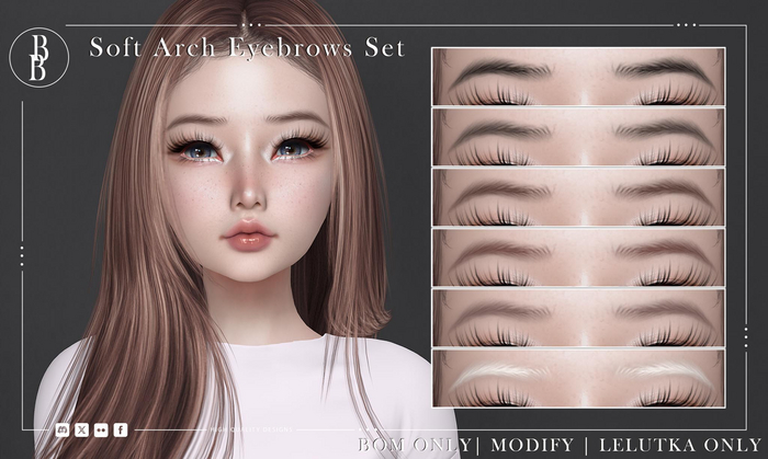BB ~ Soft Arch Eyebrow Set // Lelutka