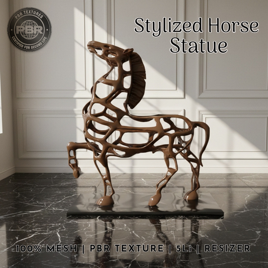 Stylized Horse Statue 
