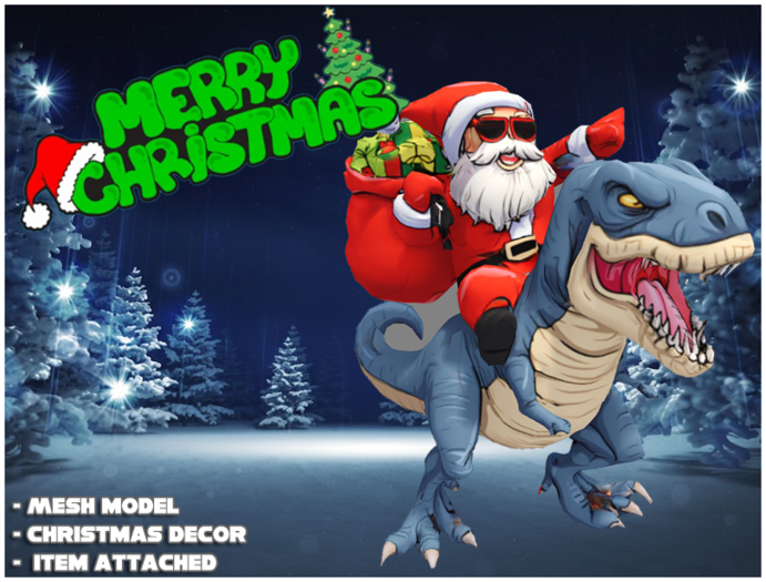  Santa T-Rex