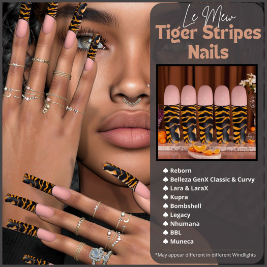 ..::Le Mew::.. Tiger Stripes Nails