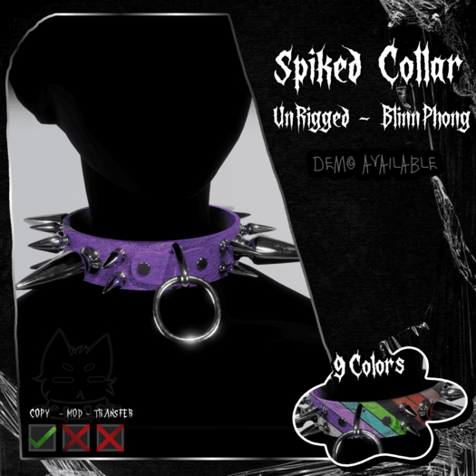⛧ SpikedCollar ⛧ ||PURPLE||