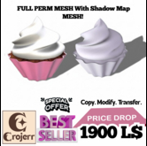 SweetBite Full-Perm Cupcake – Mesh Dessert Prop