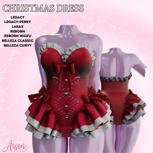 CHRISTMAS DRESS DEMO - FULL PERM - ARSEN STORE