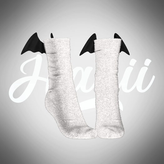 HANII - Fluffy Bat Socks #1