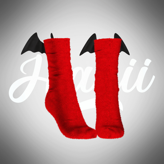 HANII - Fluffy Bat Socks #2
