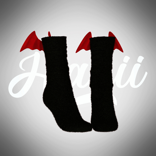 HANII - Fluffy Bat Socks #8