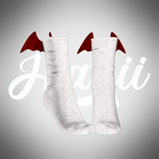 HANII - Fluffy Bat Socks #6
