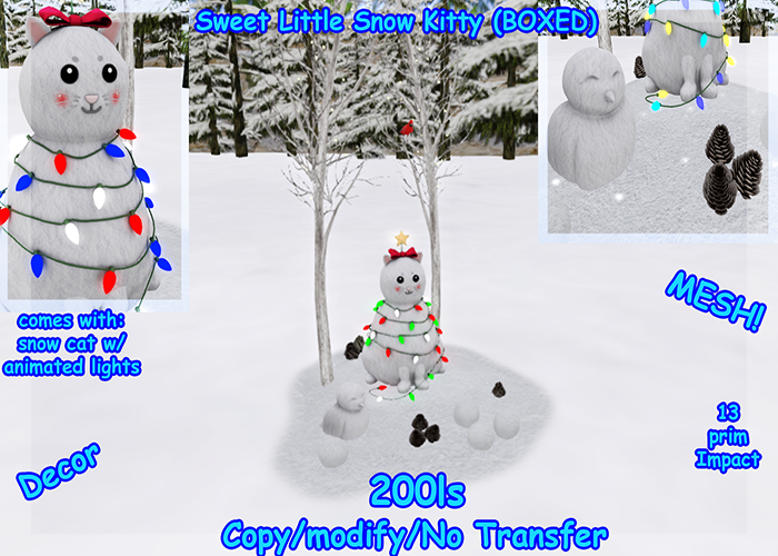 Sweet Little Snow Kitty (BOXED)