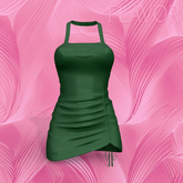 Green Ribbon Dress PetiteX
