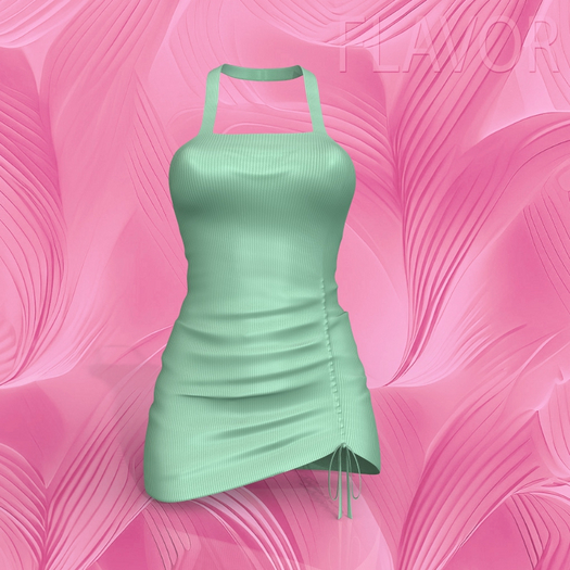 Mint Ribbon Dress PetiteX