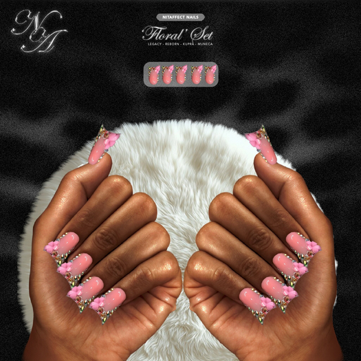 [Nit Affect] - 'Floral' Nail Set