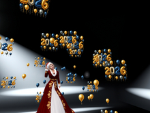 2026 with balloons