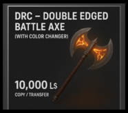 DRC double edeged battle exe with color changer