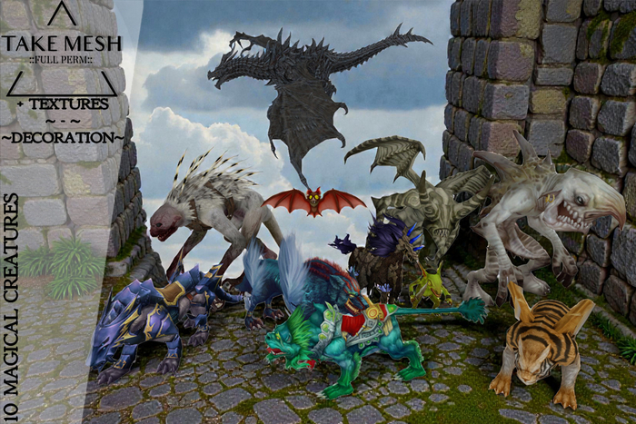 ! TakeMesh - 10 MAGICAL CREATURES
