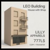 leo building house with shop sale